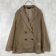 allureville 2024AW シアーオーガンジージャケット 2 キャメルのサムネイル