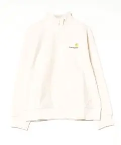 Carhartt ホワイト ハーフジップトレーナー M