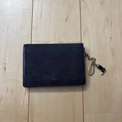 Gucci ブラック GGパターン 名刺入れ　定期入れ