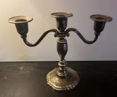 美品】葉山家具 黒染め真鍮 アイアン キャンドルホルダー ワインラック