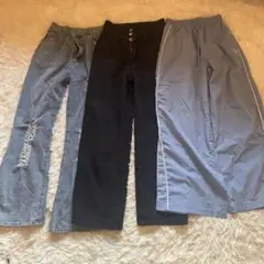 レディース　ティーンガールズ　S.Mデニム・カーゴパンツ　セット