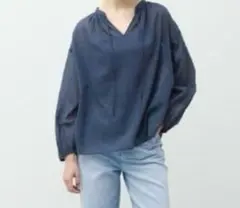 【UNIQLO JW ANDERSON】コットンシアーボリュームブラウス L
