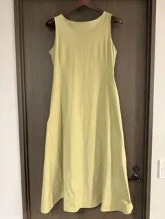 ユニクロ ウルトラストレッチエアリズムワンピース L ネイビー 通常丈