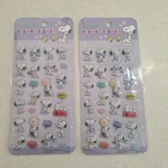 スヌーピー ぷくぷくシール　シール 2つセット