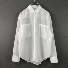 allureville ナチュラルオーガンジーシャツブラウス 2 ホワイトのサムネイル