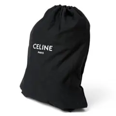 CELINE セリーヌ 巾着 ナップサック ブラック 黒 コットン レディースのサムネイル