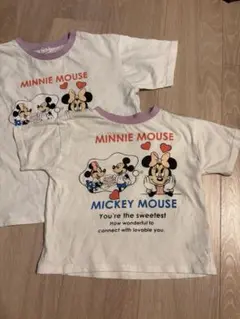 しまむら　リトシー　ディズニー　ミッキー ミニー　Tシャツ