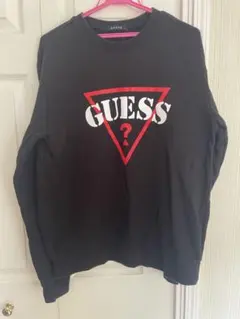 GUESS ブラック スウェット トレーナーL