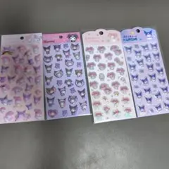 ぷくっとシール　サンリオ　マイメロディ　クロミ　メロクロ　4枚