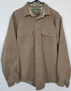 か*わ様 あ*か様 90s L.L.Bean ブラウン　ダックジャケット　シャツ
