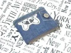 デニムリメイクポーチ　№　1694