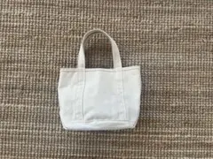 L.L.Bean ソリッド・ボート・アンド・トート USA製ホワイトキャンバス地