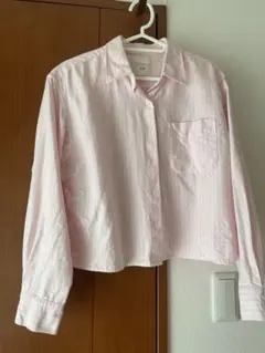 ユニクロJWANDERSON オックスフォードシャツ　ストライプピンク Lサイズ