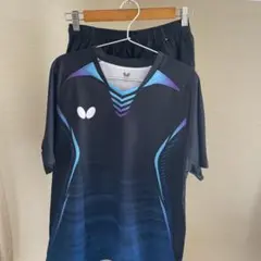 卓球ユニフォーム　上下セット　バタフライ　サイズO LL JTTA