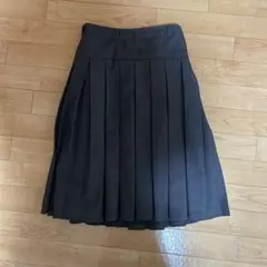 WEGO ダークグレー プリーツスカート ひざ丈のサムネイル