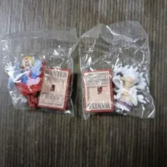 ONE PIECE 手配書 ミニフィギュア 2種セット　チョコサプ