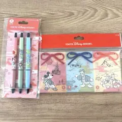 東京ディズニーリゾート　ボールペン/メモ帳　セット　2019正月限定　亥