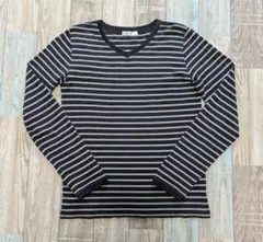 BUONA GIORNATA ボーダー Ｖネック