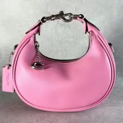 現行 COACH ピンク ショルダーバッグ ハンドバッグ 2way ジョニー