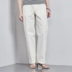 UNITED ARROWS ワッシャー ベイカーパンツ ホワイト 36