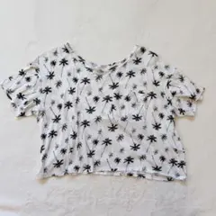 Hollister ホリスター パームツリー柄 クロップド Tシャツ Sのサムネイル