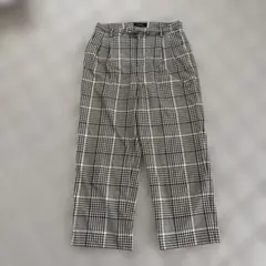 GREEN LABEL RELAXING チェック柄ワイドパンツ