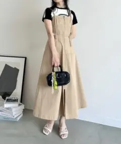 リリーブラウン ディッキーズ コルセットフレアジャンスカ ワンピース 