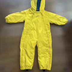 mont-bell フード付きジャンプスーツ 90サイズ イエロー