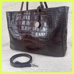 ✨美品✨フルラ FURLA 型押しレザー 2way トートバッグ A4可 肩がけ