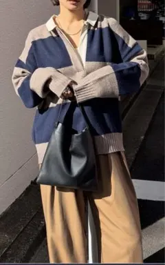 Eongul USED Stripe Shirt Knit