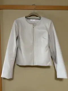 新品未使用　index ノーカラージャケット　フェイクレザー　Mサイズ