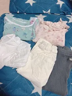 キムラタン♡90 女の子　ロンT 長袖　ロングパンツ　白パン　ビケットクラブ