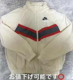 Nike ナイロンジャケット クリーム色
