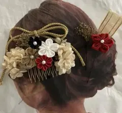 つまみ細工　髪飾り　着物　振袖　袴　成人式　卒業式　前撮り　ドライフラワー