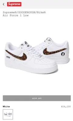 GOODENOUGH Supreme Nike Air Force 1 28cm