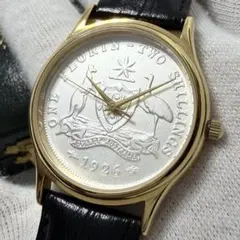 五十銭 硬貨デザイン コインウォッチ SV925 ヴィンテージ メンズ 485 