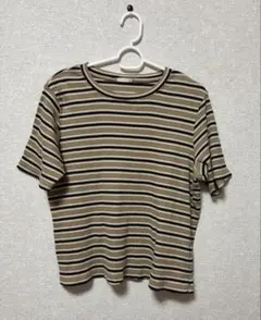 GU 半袖 ボーダーTシャツ XL