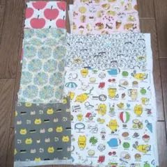 綿プリント生地 はぎれセット 　ノラネコぐんだん