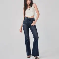 新品 MOUSSY MVS FLARE MVS フレア デニム 美脚 y2k