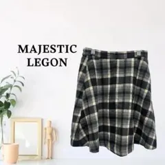 zk666【M】MAJESTIC LEGON 膝丈スカート ボトムス プリーツ風のサムネイル