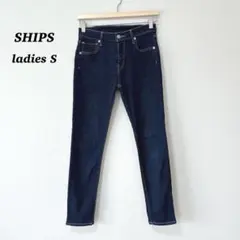 良品✨　SHIPS シップス　デニム　パンツ　ジーンズ　インディゴ　ブルー　S
