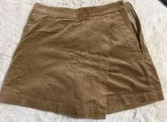 コーデュロイスコート　スカートパンツ