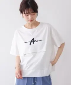 新品★Bou Jeloud 刺繍アンダーファスナーＴシャツ