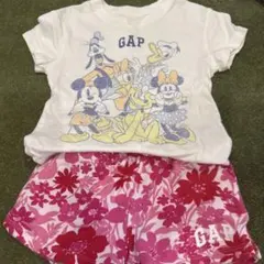 GAP ミッキー プリント Tシャツ ショートパンツ セット