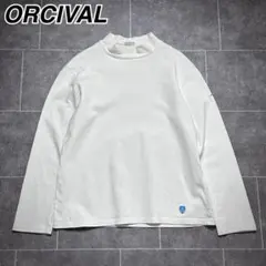 フランス製 ORCIVAL ハイネック バスクシャツ カットソー 白 オーシバル