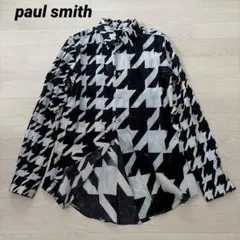 ポールスミス 千鳥格子 ハウンドトゥースパターンシャツ