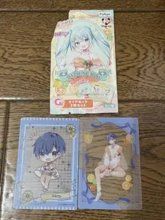 フリューくじ 初音ミク シトラス クリアカード　KAITO