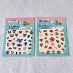 セリア エンジェルブルー デイジーラヴァーズ ネイルシール