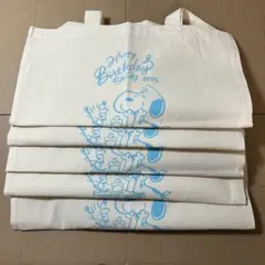 2025 スヌーピー タウン ノベルティ エコバッグ 5個セット 新品