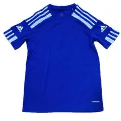 【美品】adidas AEROREADY ブルー サッカー　Tシャツ　140